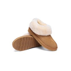Ugg sandales en peau de mouton et laine marron