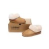Ugg sandales en peau de mouton et laine marron