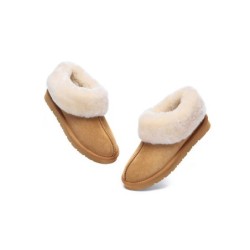 Ugg sandales en peau de mouton et laine marron