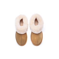 Ugg sandales en peau de mouton et laine marron