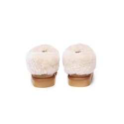 Ugg sandales en peau de mouton et laine marron