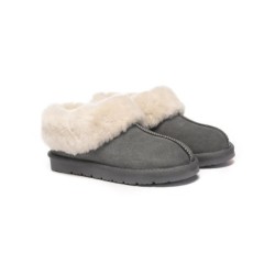 Ugg sandales en peau de mouton et laine gris