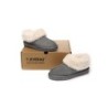 Ugg sandales en peau de mouton et laine gris