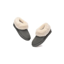 Ugg sandales en peau de mouton et laine gris