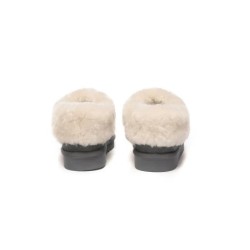 Ugg sandales en peau de mouton et laine gris