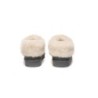 Ugg sandales en peau de mouton et laine gris