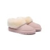 Ugg sandales en peau de mouton et laine rose