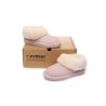 Ugg sandales en peau de mouton et laine rose