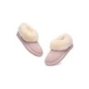 Ugg sandales en peau de mouton et laine rose