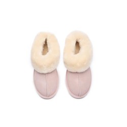 Ugg sandales en peau de mouton et laine rose