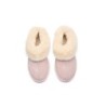 Ugg sandales en peau de mouton et laine rose