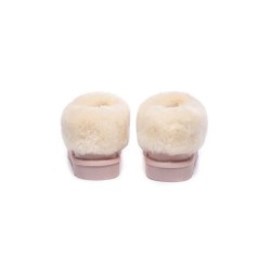 Ugg sandales en peau de mouton et laine rose