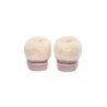 Ugg sandales en peau de mouton et laine rose