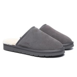 Ugg pantoufles homme en laine de mouton Cruz gris