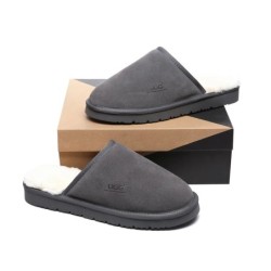 Ugg pantoufles homme en laine de mouton Cruz gris