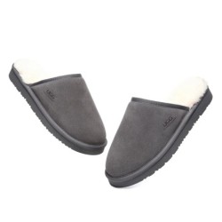 Ugg pantoufles homme en laine de mouton Cruz gris