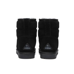 Ugg Mini bottes Puff en laine de mouton Noir