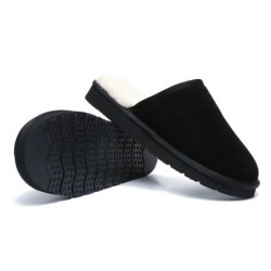 Ugg pantoufles homme en laine de mouton Cruz noir