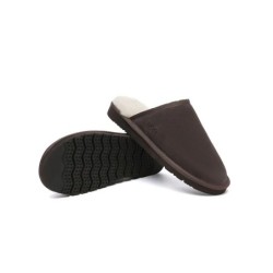 Ugg pantoufles homme en laine de mouton Cruz chocolat