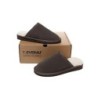 Ugg pantoufles homme en laine de mouton Cruz chocolat